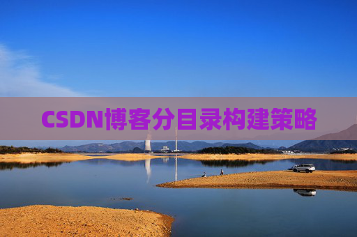CSDN博客分目录构建策略